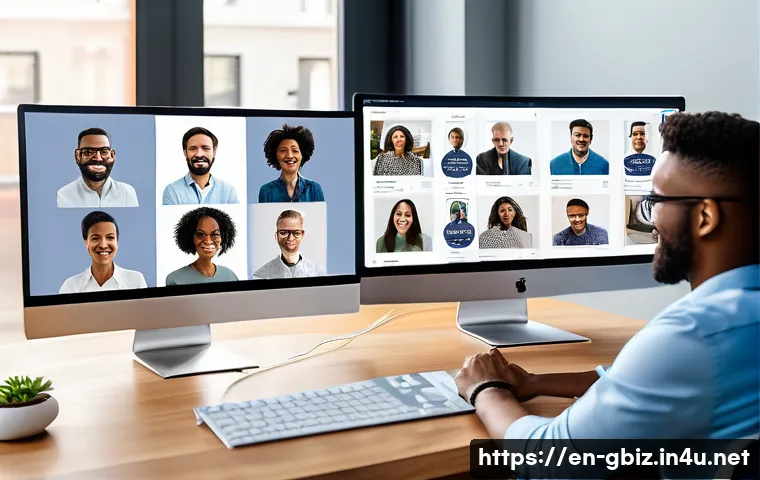 글로벌 비즈니스 업무 효율화 방법 - A diverse, multicultural remote team collaborating seamlessly across multiple time zones using real-...