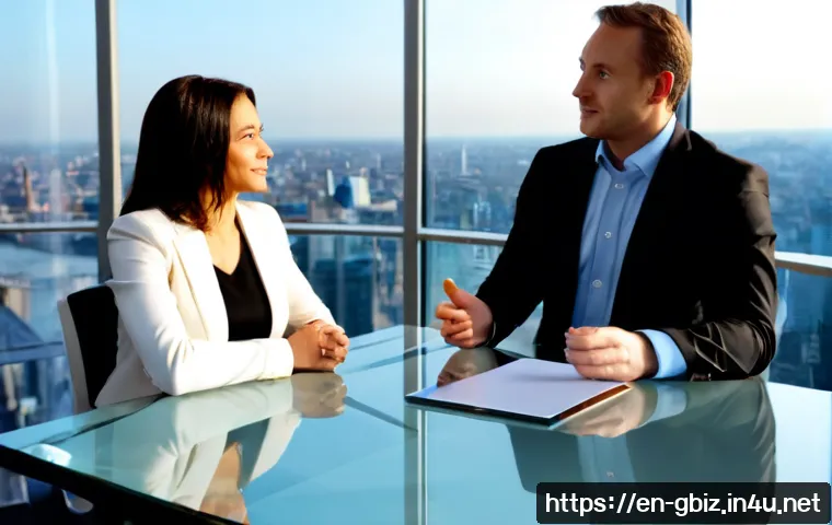 글로벌 비즈니스 연봉 상승 전략 - Photorealistic global business salary negotiation scene, confident mid-career professional in smart ...